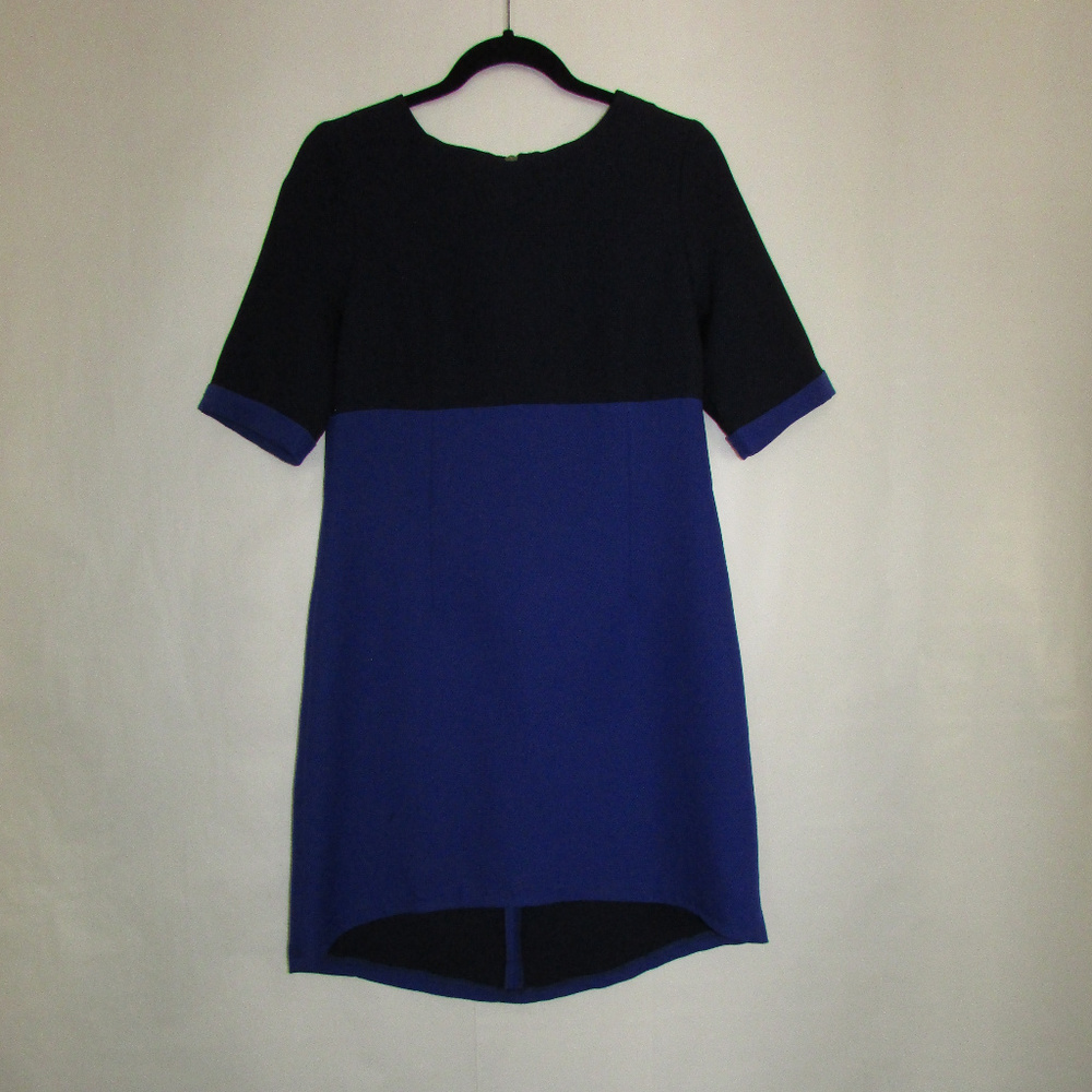 Blue Color Blocked Dress